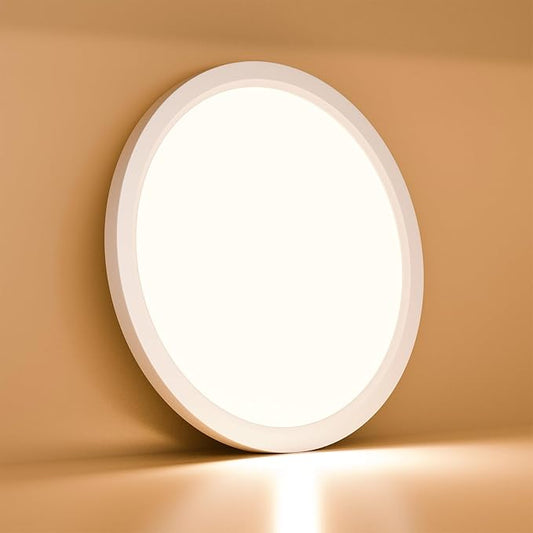 Plafonnier LED IP44 Étanche 18W 3000K – Rond et Mince